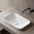 Umywalka wpuszczana w blat Avola 530x370x155 mm z korkiem białym