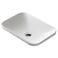 Umywalka wpuszczana w blat Intero 600x370x145 mm z korkiem chrom