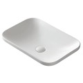 Umywalka wpuszczana w blat Avola 600x370x145 mm z korkiem białym