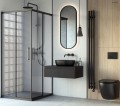 Oltens Hamnes Stille miska wisząca WC PureRim SmartClean z deską wolnoopadającą czarna 42522300
