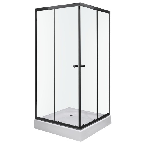 Kabina prysznicowa Olga SQ 90 BLACK (z brodzikiem)