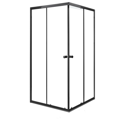 Kabina natryskowa Olga SQ 90 BLACK SOLO (bez brodzika)