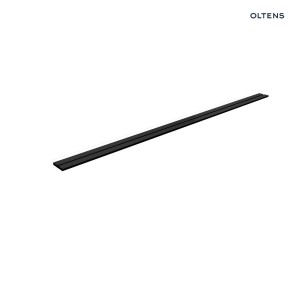 Oltens Langan Slim 90 maskownica odpływu prysznicowego liniowego czarny/czarny mat 30020300