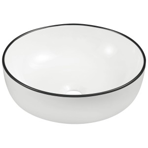 Umywalka nablatowa Kerra KR-98 WH/BL