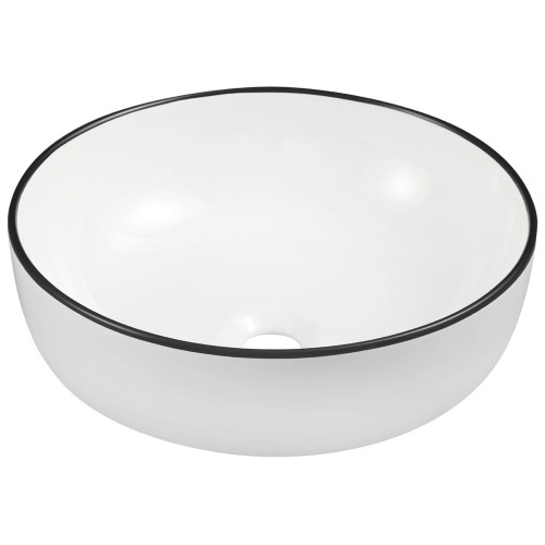 Umywalka nablatowa Kerra KR-98 WH/BL