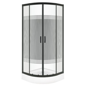 Kabina prysznicowa Xenia Duo BLACK 90 (z brodzikiem)