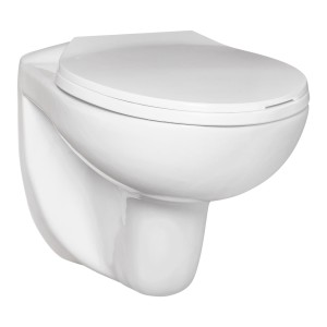 Miska WC podwieszana Doris bezkołnierzowa (z deską)