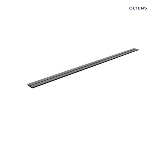 Oltens Langan Slim 70 maskownica odpływu prysznicowego liniowego grafit połysk/grafit szczotkowany 30018400