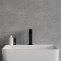 BARETTI bateria umywalkowa, czarny mat