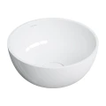 SHELL M+ umywalka nablatowa, Ø35 cm, biały połysk