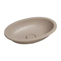 SHELL M+ umywalka podblatowa, 48 x 31 cm, dune beige mat