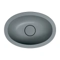 SHELL M+ umywalka podblatowa, 38 x 25 cm, ash grey mat