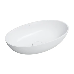 SHELL M+ umywalka nablatowa, 60 x 35 cm, biały mat