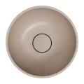 SHELL M+ umywalka nablatowa, Ø35 cm, dune beige mat