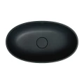 SHELL M+ umywalka nablatowa, 60 x 35 cm, black lava mat