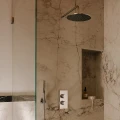 CONTOUR termostatyczna bateria prysznicowo-wannowa podtynkowa, chrom połysk