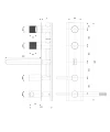 CONTOUR bateria wannowa 5-otworowa, podtynkowa, chrom połysk