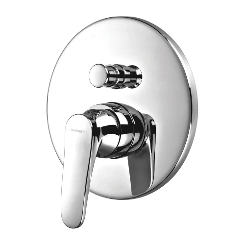 ART DECO bateria prysznicowo-wannowa podtynkowa, chrom połysk