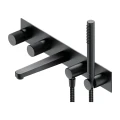 CONTOUR bateria wannowa 5-otworowa podtynkowa, antracyt szczotkowany