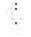 CONTOUR bateria wannowa 4-otworowa, chrom połysk