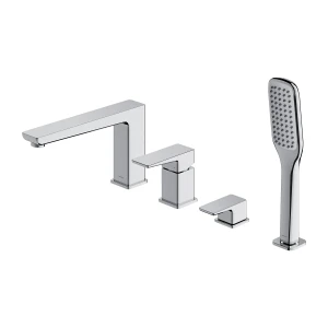 PARMA bateria wannowa 4-otworowa, chrom połysk