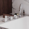 FRESH bateria wannowa 4-otworowa, chrom połysk