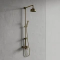 ART DECO system prysznicowy natynkowy, brąz antyczny szczotkowany