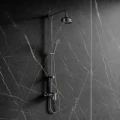 ART DECO system prysznicowy natynkowy, chrom połysk