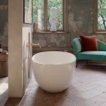 SHELL M+ wanna wolnostojąca, 160 x 75 cm, biały połysk