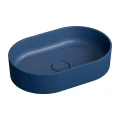 OVO M+ umywalka nablatowa, 55 x 36 cm, midnight blue mat