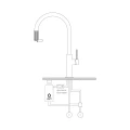 SWITCH bateria kuchenna z zestawem filtrującym, biały mat