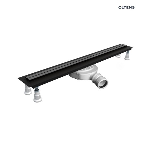 Oltens Langan Slim odpływ prysznicowy liniowy 70 cm grafit połysk/grafit szczotkowany 30010400