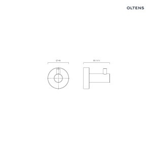 Oltens Gulfoss haczyk na ręcznik miedź szczotkowana 80008610