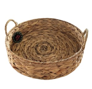 Taca z hiacyntu wodnego brąz 416L 35x8cm