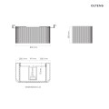 Oltens Hamnes szafka podumywalkowa 80 cm biały mat 60023000