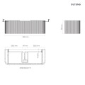 Oltens Hamnes szafka podumywalkowa 120 cm dąb 60025060