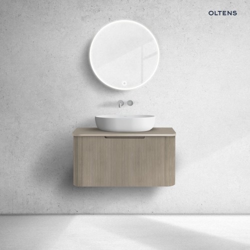 Oltens Hamnes szafka 80 cm podumywalkowa wisząca z blatem dąb 68669060