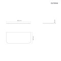Oltens Hamnes blat naszafkowy 100 cm kaszmir 63014900