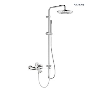 Oltens Jog zestaw prysznicowy z baterią wannowo-prysznicową ścienną chrom 36080100