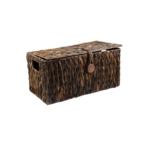 Skrzynia z hiacyntu wodnego NATARIA 418M BRĄZ 50x30x30cm Koszoplotka