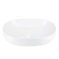 Umywalka nablatowa OLVENA UC5566WH 600x400x150mm Owalna Biały korek