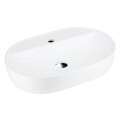 Umywalka nablatowa OLVENA UC5658CH 600x400x120mm Otwór na baterię Chromowany korek