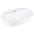 Umywalka nablatowa OLVENA UC5658CH 600x400x120mm Otwór na baterię Chromowany korek