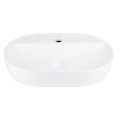 Umywalka nablatowa OLVENA UC5658WH 600x400x120mm Otwór na baterię Biały korek