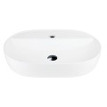 Umywalka nablatowa OLVENA UC5658BL 600x400x120mm Otwór na baterię Czarny korek