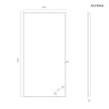 Oltens Nordlis lustro 60x120 cm prostokątne z oświetleniem od tyłu z matą grzewczą miedź szczotkowana 64112610