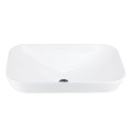 Umywalka nablatowa INTERO UC5580BL prostokątna 530x335x170 mm Czarny korek