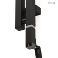 Oltens Stang (E) (S) grzejnik łazienkowy 180x8 cm czarny mat 55123300