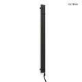 Oltens Stang (E) (S) grzejnik łazienkowy 180x13 cm czarny mat 55124300