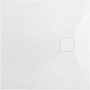 BRODZIK MAGNUM WHITE 90x90 + SYFON